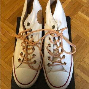 Converse Wedge Leather 11 EUC Cream